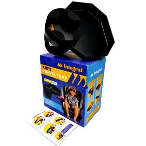 Integral Kids Travel Tray – Large Base - Car Seat and Car Cup Holder Tray